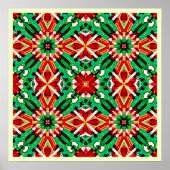 Kaleidoscoop Droom Mandala Kunst Poster (Voorkant)