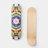 Kaleidoscoop en spiraal ontwerp: Aangepast skatebo Skateboard (Voorkant)