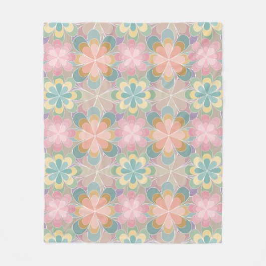 Kaleidoscoop Fleece Deken (Voorkant)