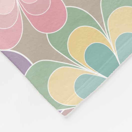 Kaleidoscoop Fleece Deken (Hoek)