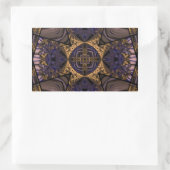 Kaleidoscoop Fractal 286 Rechthoekige Sticker (Tas)