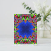 Kaleidoscoop Fractal 483 Briefkaart (Staand voorkant)
