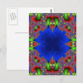 Kaleidoscoop Fractal 483 Briefkaart (Voorkant / Achterkant)