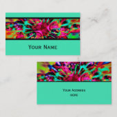 Kaleidoscoop Fractal - Apophysis I + jouw tekst Visitekaartje (Voorkant / Achterkant)