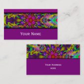 Kaleidoscoop Fractal - Apophysis II + jouw tekst Visitekaartje (Voorkant / Achterkant)