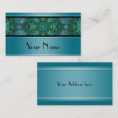 Kaleidoscoop Fractal Mandala X + jouw tekst Visitekaartje (Voorkant / Achterkant)