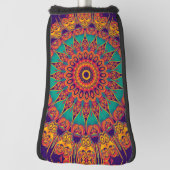 Kaleidoscoop Fractal - tattoo II + uw ideeën Golfheadcover (Draai 90)