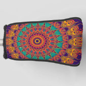 Kaleidoscoop Fractal - tattoo II + uw ideeën Golfheadcover (Voorkant)