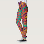 Kaleidoscoop Fractal - tattoo II + uw ideeën Leggings (Links)