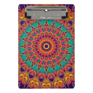 Kaleidoscoop Fractal - tattoo II + uw ideeën Mini Klembord