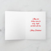 Kaleidoscoop gemusterd feestdagen kaart (Binnen)