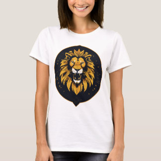 Kaleidoscoop Geometrisch Leeuwen T-Shirt