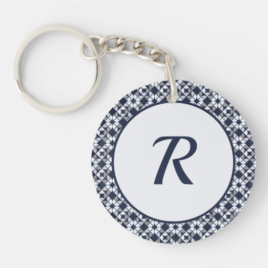 Kaleidoscoop geometrisch patroon sleutelhanger (Voorkant)