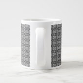 Kaleidoscoop grijs grote koffiekop (Achterkant)