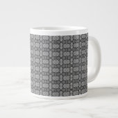 Kaleidoscoop grijs grote koffiekop (Voorkant rechts)