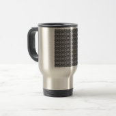 Kaleidoscoop grijs reisbeker (Voorkant links)