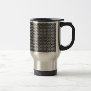 Kaleidoscoop grijs reisbeker