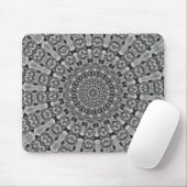 Kaleidoscoop grijs Ster Muismat (Met muis)