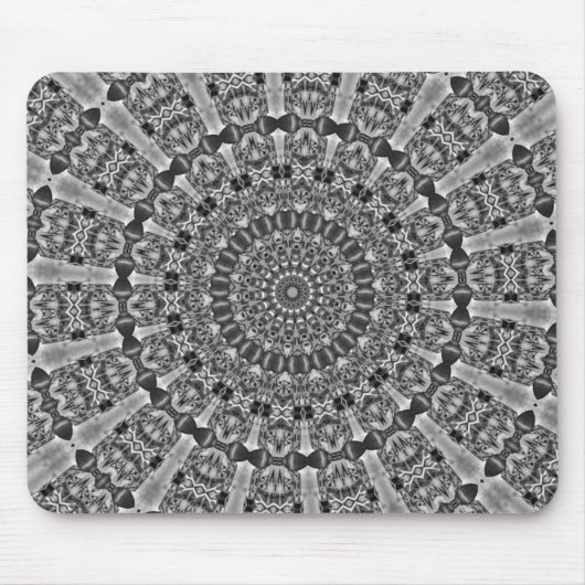 Kaleidoscoop grijs Ster Muismat (Voorkant)