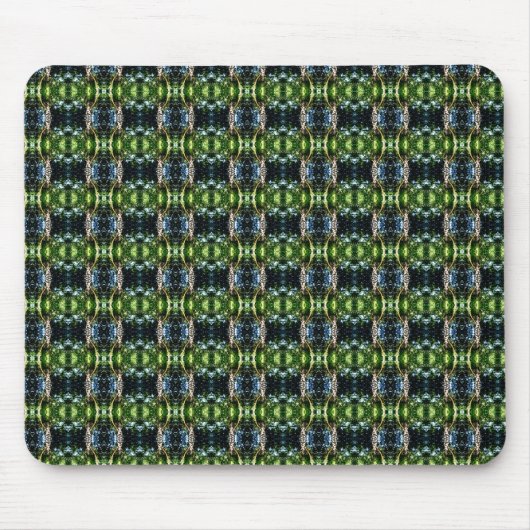 Kaleidoscoop groen muismat (Voorkant)