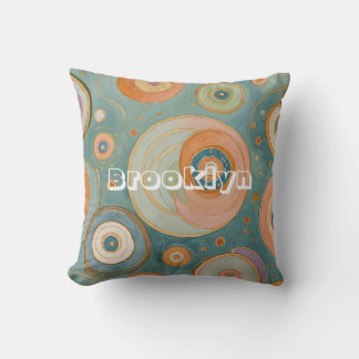 Kaleidoscoop Harmonie: De Swirly Pastel cirkels Kussen