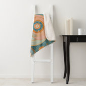 Kaleidoscoop Harmonie: De Swirly Pastel cirkels Sherpa Deken (In situ)