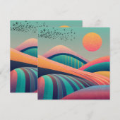 Kaleidoscoop heuvellandschap (Voorkant / Achterkant)