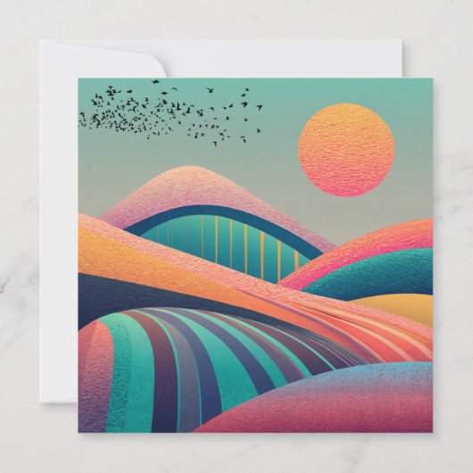 Kaleidoscoop heuvellandschap (Achterkant)