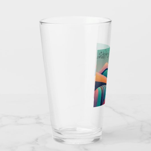 Kaleidoscoop heuvellandschap glas (Rechts)