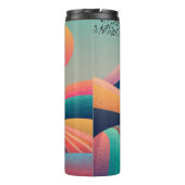 Kaleidoscoop heuvellandschap thermosbeker (Achterkant)