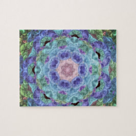 Kaleidoscoop in blauw... legpuzzel