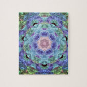 Kaleidoscoop in blauw... legpuzzel (Verticaal)