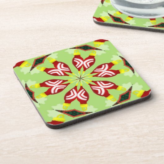 Kaleidoscoop "K1 SQ" Bier Onderzetter (Linkerzijde)