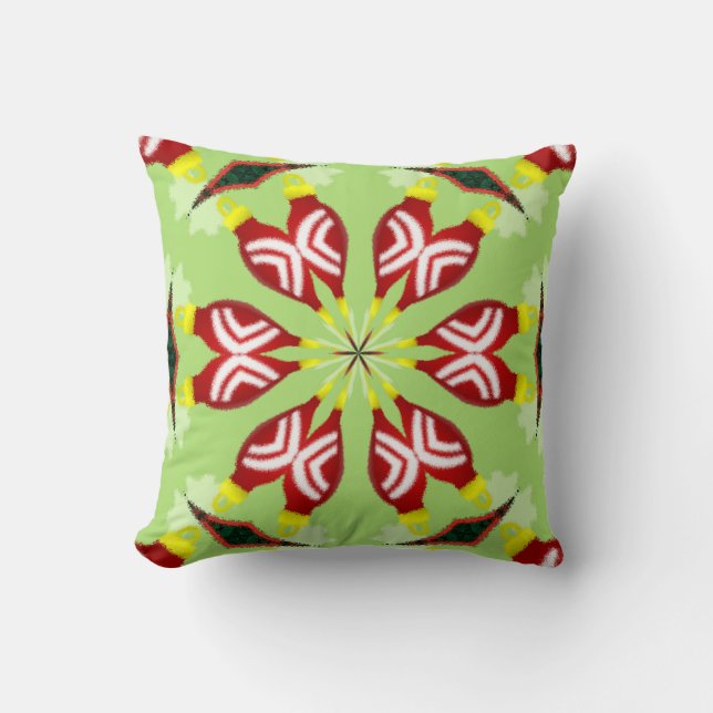 Kaleidoscoop "K1 SQ" Kussen (Voorkant)