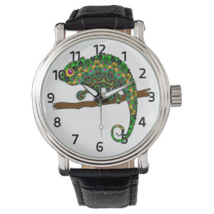 Kaleidoscoop Kameleon Horloge