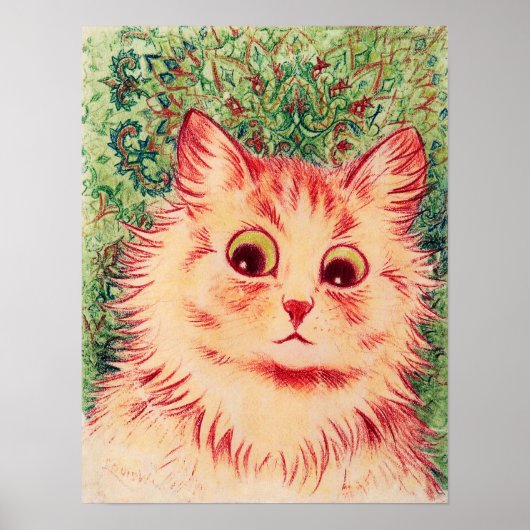 Kaleidoscoop Kat, Louis Wain Poster (Voorkant)