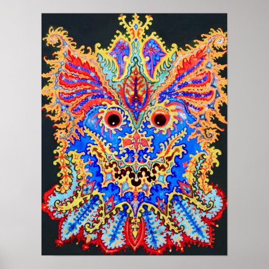 Kaleidoscoop Kat, Louis Wain Poster (Voorkant)
