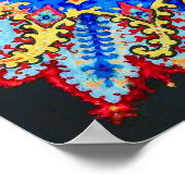 Kaleidoscoop Kat, Louis Wain Poster (Hoek)