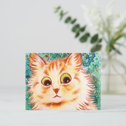  kaleidoscoop kat van Louis Wain Briefkaart (Staand voorkant)