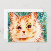  kaleidoscoop kat van Louis Wain Briefkaart (Voorkant / Achterkant)