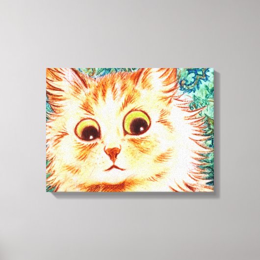  kaleidoscoop kat van Louis Wain Canvas Afdruk (Voorkant)