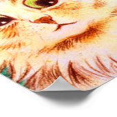 kaleidoscoop kat van Louis Wain Poster (Hoek)