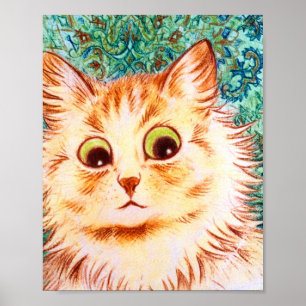  kaleidoscoop kat van Louis Wain Poster