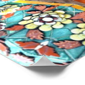 Kaleidoscoop Keramisch: Abstracte Oppervlaktestruc Poster (Hoek)