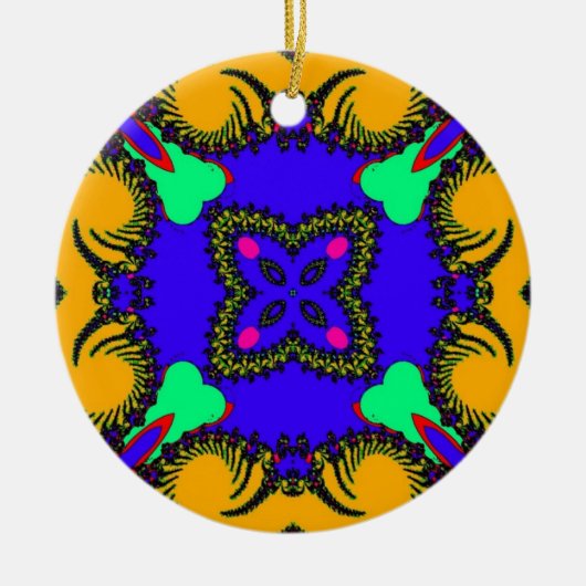 Kaleidoscoop Keramisch Ornament (Voorkant)