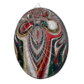 Kaleidoscoop Kerstmis: Feestelijke Home Decor Set Dartbord (Voorkant Rechts)