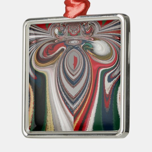 Kaleidoscoop Kerstmis: Feestelijke Home Decor Set Metalen Ornament (Links)