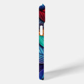 Kaleidoscoop Kleuren Blad Patroon iPhone Case (Achterkant / Rechts)