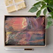 Kaleidoscoop Kleuren van Jelly Fish Decoupage Tissuepapier (Geschenk)