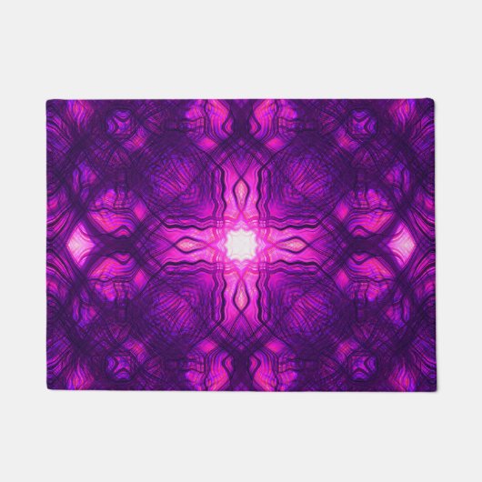 Kaleidoscoop kruispatroon deurmat (Voorkant)